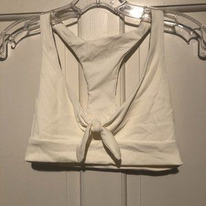 L*Space Tara D cup cream scoop bikini top